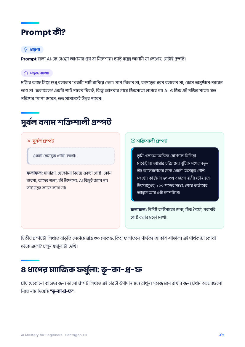 Prompt কী ও কেন