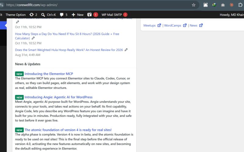 CoreWellFit – WordPress Website Design, SEO & Growth — স্ক্রিনশট ১